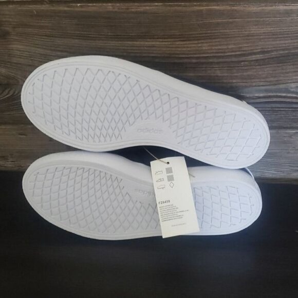 New Adidas Vulc Raid3R Skate Slip On Navy‎ Blue Laceless Shoes - Picture 9 of 10